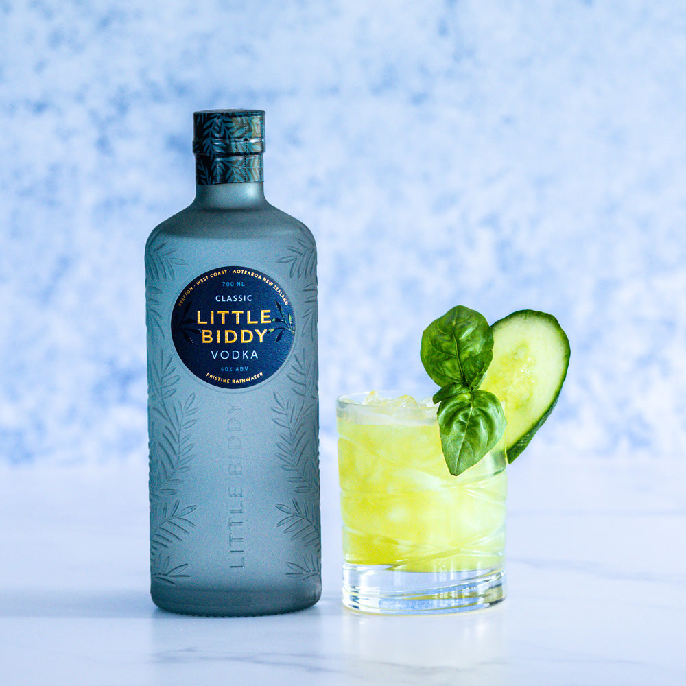 Cucumber Basil Vodka Smash
