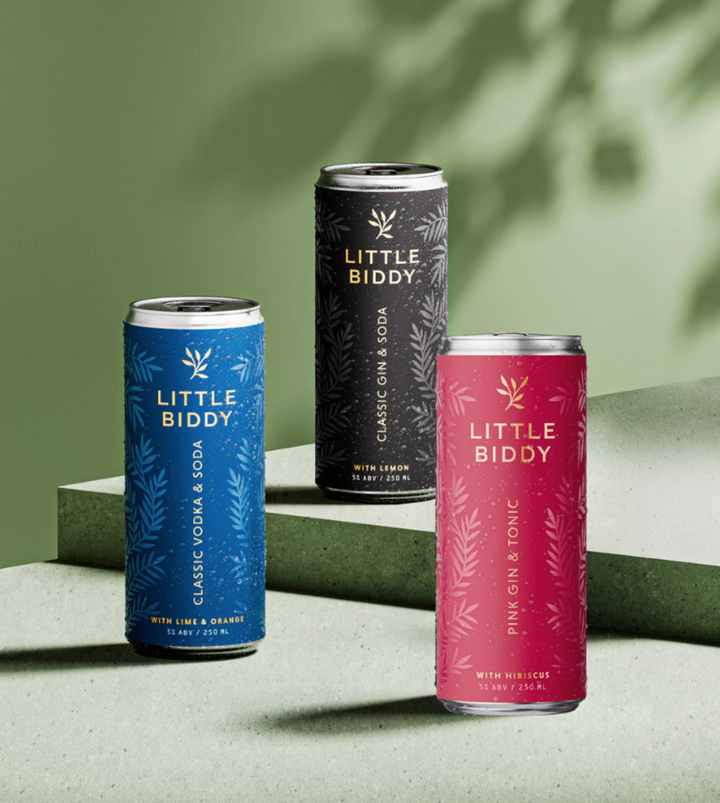 Little Biddy – Mixed Case (6x4 Pack) w Pink Gin