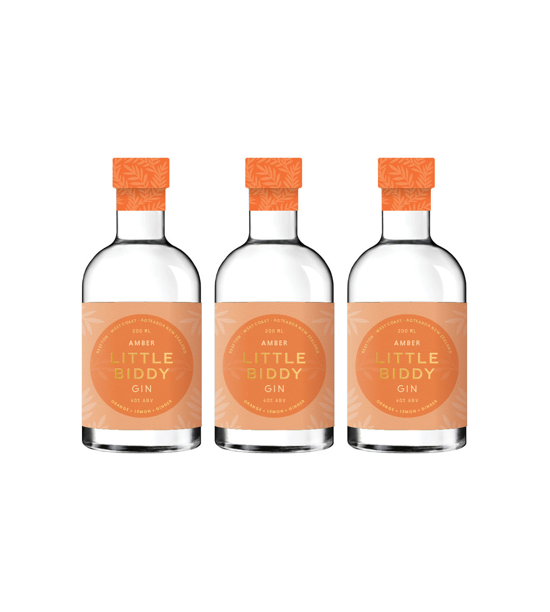 Little Biddy Gin – Amber, 200ml Sets