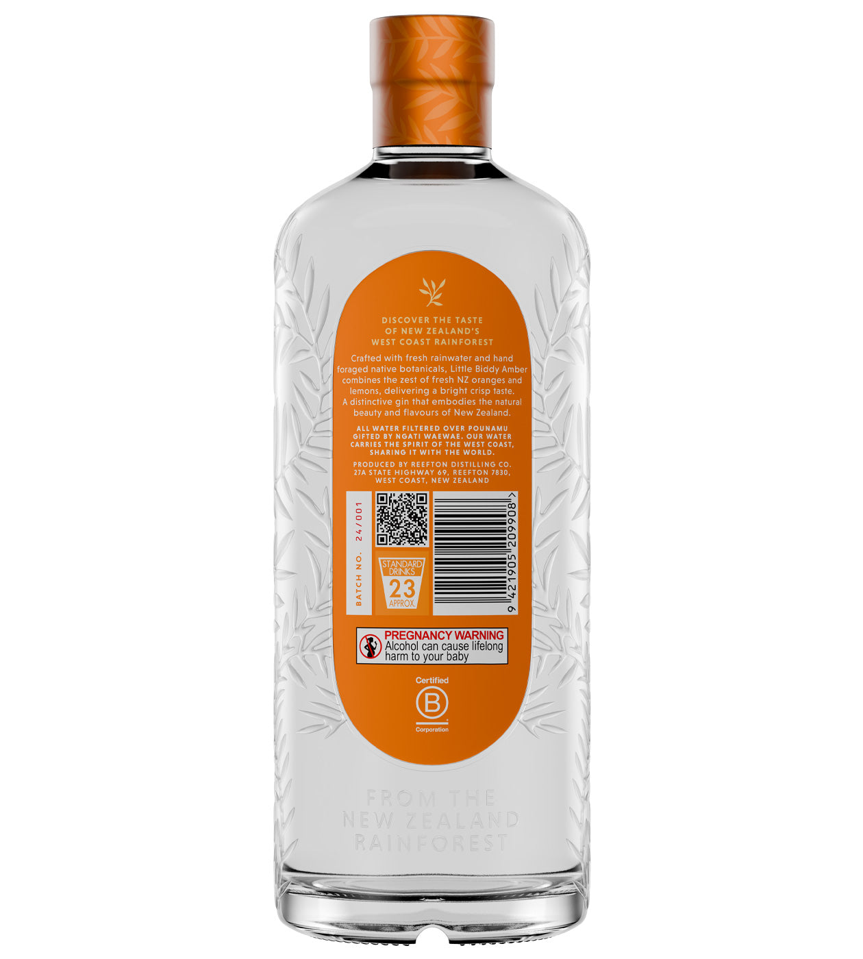 Little Biddy Gin – Amber, 700ml – Reefton Distilling Co.