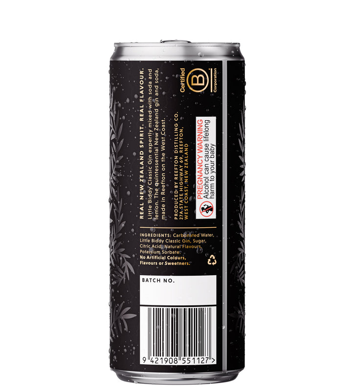 Little Biddy – Classic G&S with Lemon, 250ml (6x4 Pack)