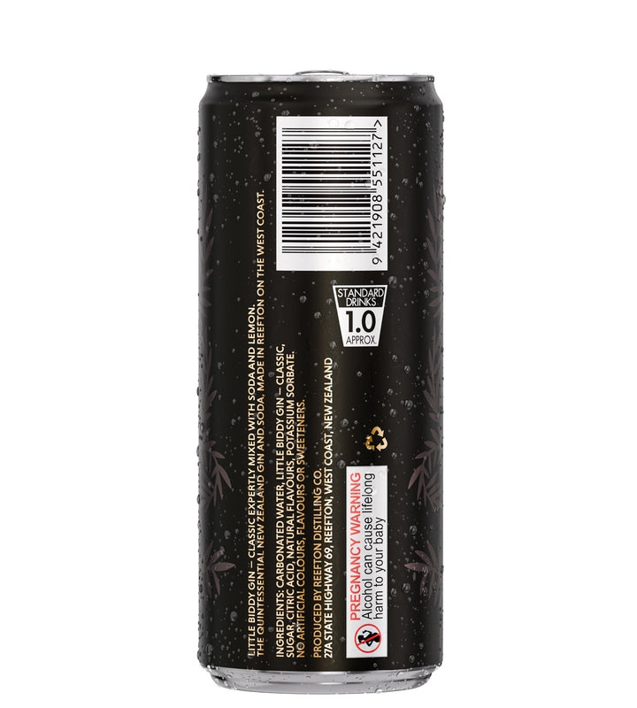 Little Biddy – Classic G&S with Lemon, 250ml (6x4 Pack)