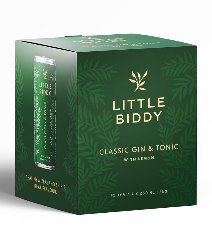 Little Biddy – Classic G&T with Lemon, 250ml (6x4 Pack)