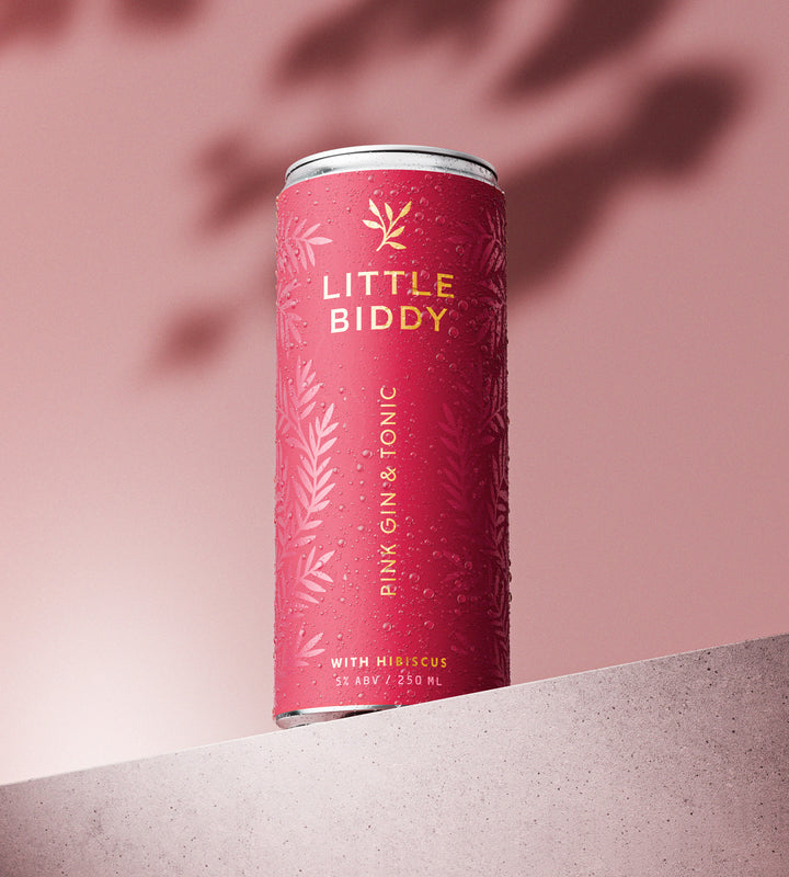 Little Biddy – Pink Gin & Tonic with Hibiscus, 250ml (6x4 Pack)