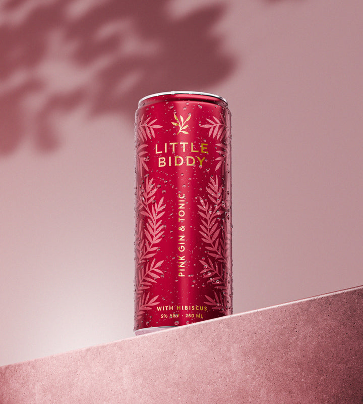 Little Biddy – Pink Gin & Tonic with Hibiscus, 250ml (6x4 Pack)