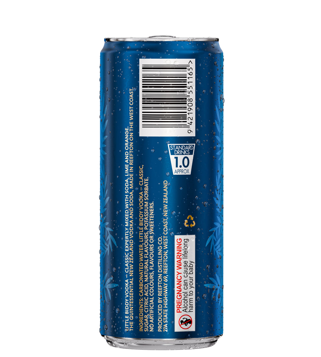 Little Biddy – Classic Vodka & Soda with Lime & Orange, 250ml (6x4 Pack)