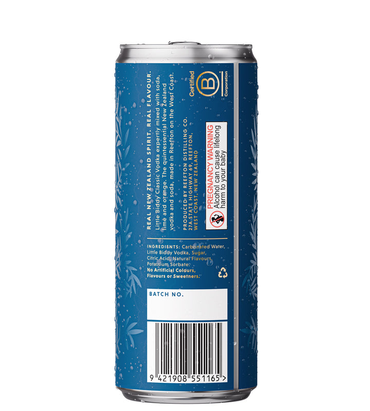 Little Biddy – Classic V&S with Lime & Orange, 250ml (6x4 Pack)